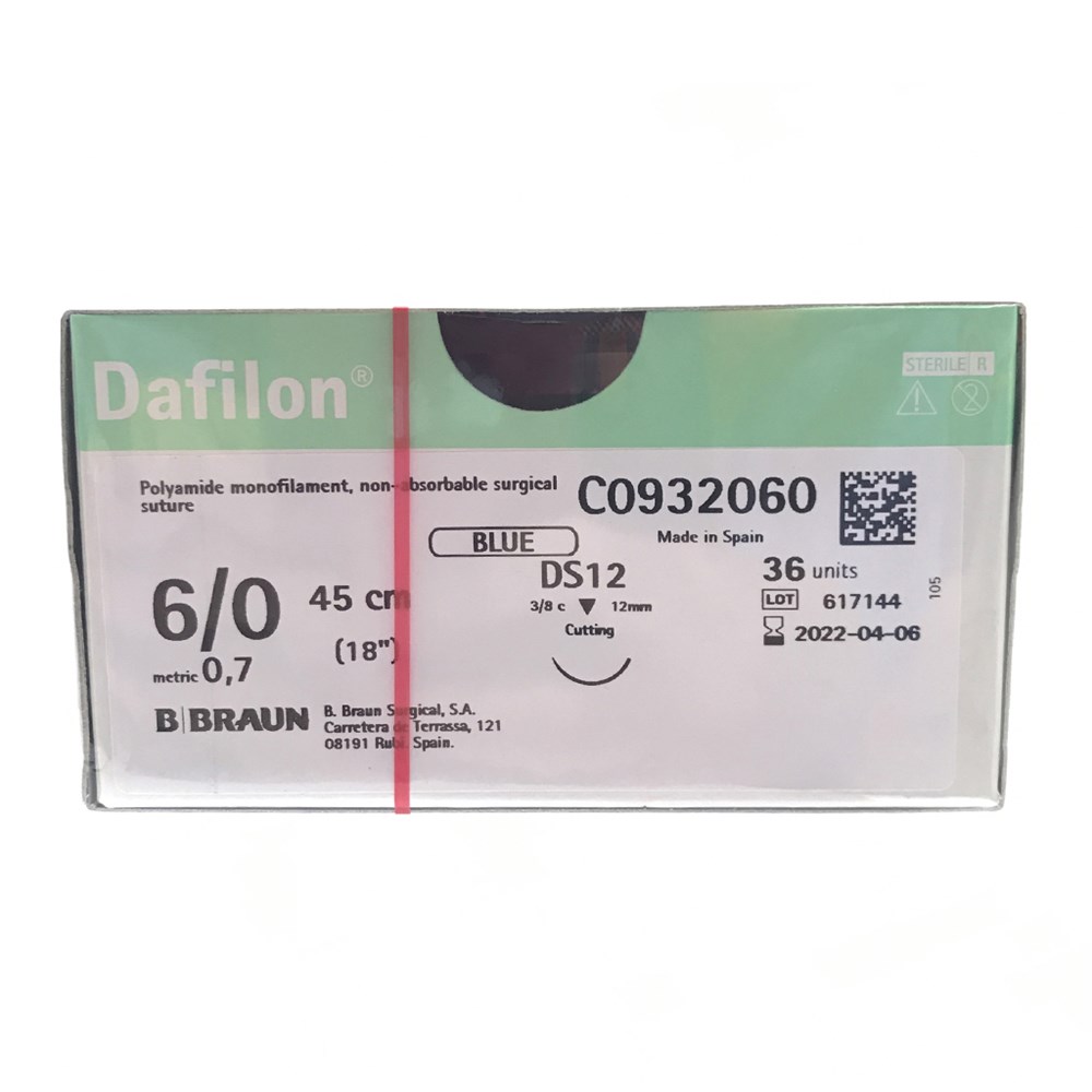 Sutures Nylon Dafilon Braun 6 0 12mm 3 8 45cm Blue Sss Australia Sss Australia Medical Consumable Equipment Supplier