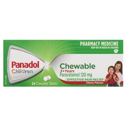 Panadol Childrens Chewable Tablet 24 RD