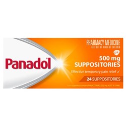 Panadol Suppositories 500mg 10 Blister Pack SM