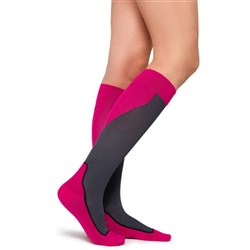 Jobst Sport 15-20 Knee High Pink/Grey XLarge