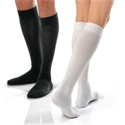 Jobst ActiveWear Socks Knee Large White 15-20 mmHg Pack/1