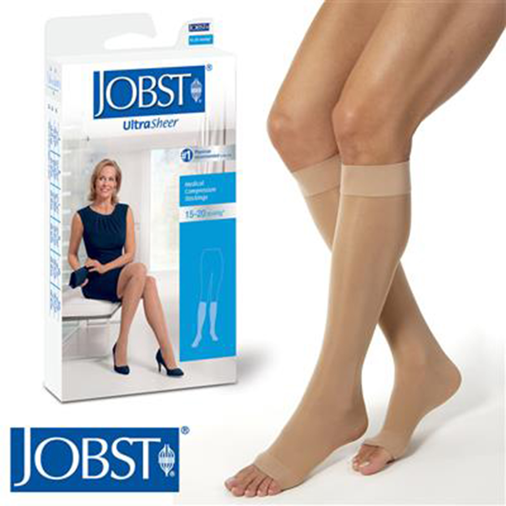 Jobst Ultrasheer Knee High Open Toe 15-20mmHg Medium - SSS Australia ...