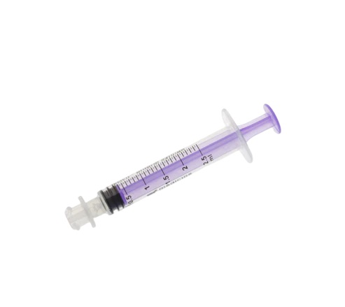 Enfit Enteral Syringe 2.5ml Low Dose Single Use Purple B100 | Syringes ...