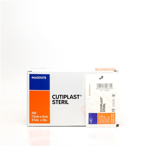 Cutiplast Low-Adherent Dressings 7.2 x 5cm P100