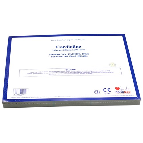 ECG Paper Z-Fold Cardiette AR2100 210 x 280 x 200 Sheets