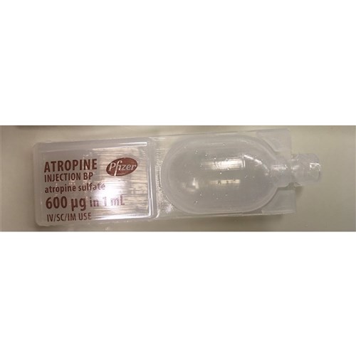 Atropine Injection 600mg 1ml x 10 SM