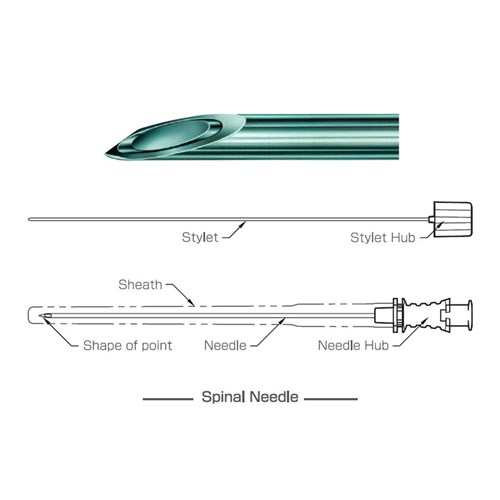 Needles Spinal Uniever Terumo 22G x 38mm