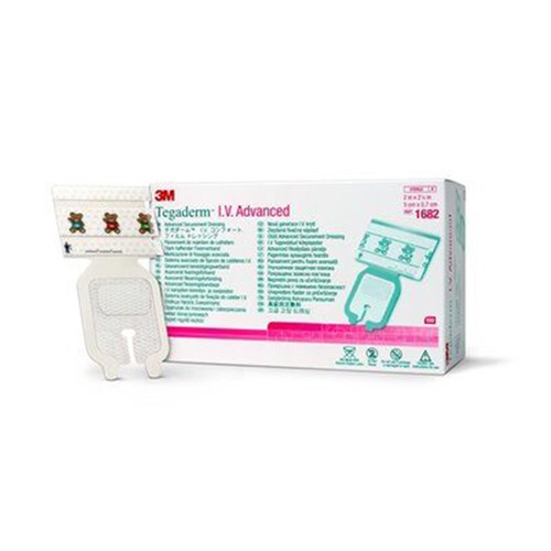 Tegaderm I.V. Adv Securement Dressing 5cm x 5.7cm B100 1682