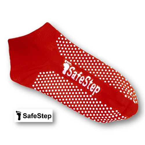 SafeStep Safety Socks Extra Large (Size 12 - 15) Red C480 QH