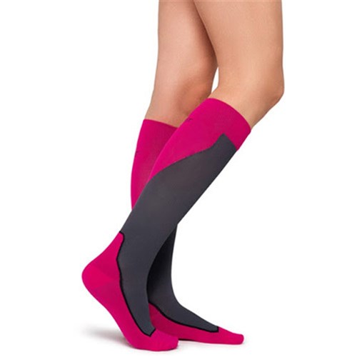 Jobst Sport 15-20 Knee High Pink/Grey XLarge